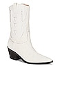 view 2 of 5 x Caroline Stanbury Laurel Cowboy Boot in Cream Crystal Embellished Suede
