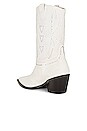 view 3 of 5 x Caroline Stanbury Laurel Cowboy Boot in Cream Crystal Embellished Suede