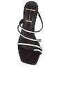 view 4 of 5 Selma Mule in Black Nappa with Crystal Embellishment