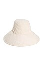 view 3 of 3 Wide Brim Hat in Antique White