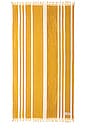 view 1 of 3 The Beach Towel in Vintage Yellow Stripe