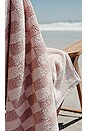 view 4 of 4 TOALLA DE PLAYA in Dusty Pink Checker