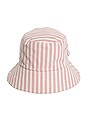 view 1 of 2 Bucket Hat in Laurens Pink Stripe