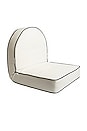 view 1 of 4 Reclining Pillow Lounger in Antique White