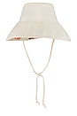 view 3 of 4 Wide Brim Hat in Antique White