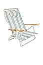 view 1 of 6 CHAISE HOLIDAY TOMMY CHAIR in Sage Capri Stripe