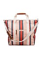 view 2 of 4 Cooler Tote Bag in Bistro Dusty Pink Stripe