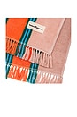view 3 of 3 Beach Towel in Bistro Dusty Pink Stripe