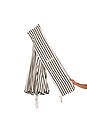 view 7 of 7 Patio Umbrella in Monaco Black Stripe