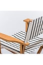view 3 of 9 Directors Chair Table in Monaco Black Stripe