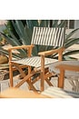view 6 of 9 Directors Chair Table in Monaco Black Stripe