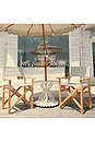 view 7 of 9 Directors Chair Table in Monaco Black Stripe