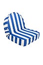 view 1 of 8 Reclining Pillow Lounger in Crew Mediterranean Blue Stripe