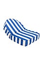 view 2 of 8 Reclining Pillow Lounger in Crew Mediterranean Blue Stripe