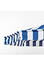 view 5 of 5 Amalfi Umbrella in Crew Mediterranean Blue Stripe
