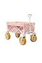 view 2 of 7 Folding Beach Cart in Laurens Pink Stripe