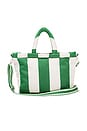 view 2 of 5 Cloud Cooler Tote Bag in Crew Canyon Green Stripe