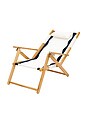 view 2 of 5 CHAISE DE PLAGE TOMMY CHAIR in Rivie White