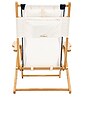 view 3 of 5 CHAISE DE PLAGE TOMMY CHAIR in Rivie White
