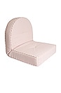 view 1 of 6 Reclining Pillow Lounger in Laurens Pink Stripe