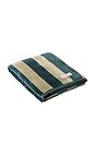 view 1 of 2 SERVIETTE DE PLAGE BEACH TOWEL in Terry Green Stripe
