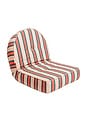 view 1 of 9 Reclining Pillow Lounger in Bistro Dusty Pink Stripe