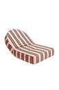 view 2 of 9 Reclining Pillow Lounger in Bistro Dusty Pink Stripe