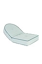 view 2 of 4 Reclining Pillow Lounger in Rivie Green