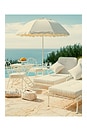 view 5 of 5 Al Fresco Chair Cushion in Monaco Natural Stripe