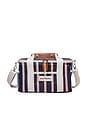 view 1 of 4 Premium Cooler Bag in Monaco Navy And Pink Stripe