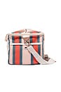 view 3 of 5 Premium Cooler Bag in Bistro Dusty Pink Stripe