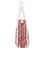 view 3 of 3 Beach Bag in Bistro Dusty Pink Stripe