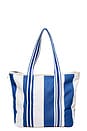 view 2 of 3 Beach Bag in Crew Mediterranean Blue Stripe