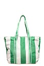 view 2 of 3 Beach Bag in Crew Canyon Green Stripe
