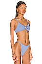 view 2 of 4 Tahiti Tie Front Bikini Top in Bellflower