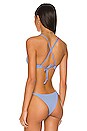 view 3 of 4 Tahiti Tie Front Bikini Top in Bellflower
