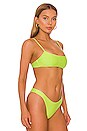 view 2 of 4 Borderline Bikini Top in Limelight
