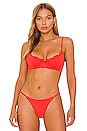view 1 of 4 x Elizabeth Turner Elizabeth Bikini Top in Candy Apple