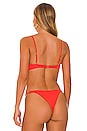 view 3 of 4 x Elizabeth Turner Elizabeth Bikini Top in Candy Apple