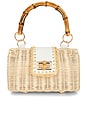 view 1 of 4 BOLSA CLUTCH DE BAMBU MASON in Natural