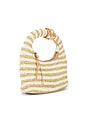 view 3 of 4 Maeve Striped Hobo Bag in Natural & White