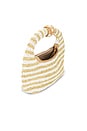 view 4 of 4 Maeve Striped Hobo Bag in Natural & White