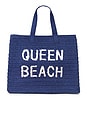 view 1 of 4 Queen Beach Tote in Navy Multi