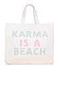view 1 of 4 BOLSO TOTE KARMA IS A BEACH in Light Pink