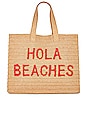 view 1 of 4 Hola Beaches Tote in Sand & Red