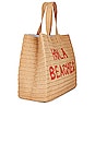 view 3 of 4 Hola Beaches Tote in Sand & Red