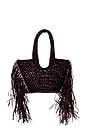 view 2 of 5 Hunter Mini Fringe Tote in Chocolate
