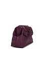 view 3 of 4 POCHETTE EN CUIR AVEC ROSETTE YASMIN in Burgundy