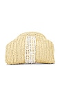 view 1 of 4 Mimosa Clutch in White & Natural