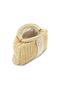 view 4 of 4 Mimosa Clutch in White & Natural